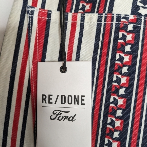 RE/DONE x Ford Star Stripe 70s High Rise Bootcut Denim Jeans NEW Size 30 - Picture 10 of 12